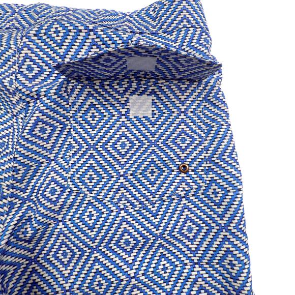 Retromarine New York Men's Swim Trunks Navy Geo Print Mesh Lining MEDIUM NWT - Picture 4 of 7